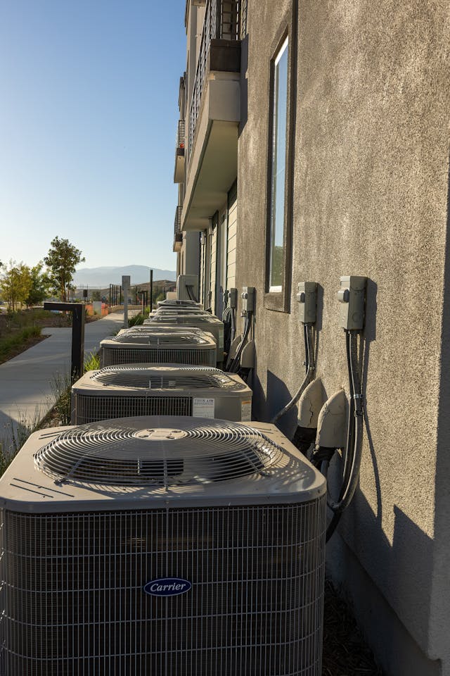 hvac system outside of a building.